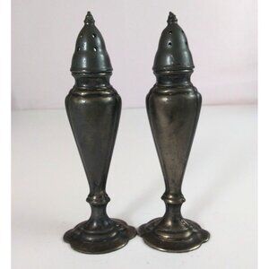 Vintage La France #480C Silver Plated Salt & Pepper Shakers USA